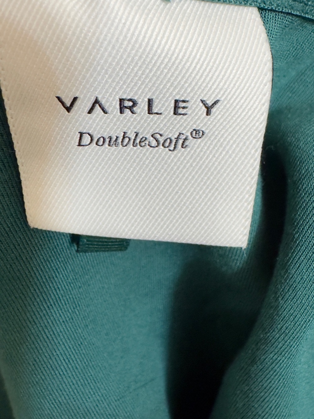 Varley Dark Green Varsity Jacket with White Trim - Picture 3 of 3
